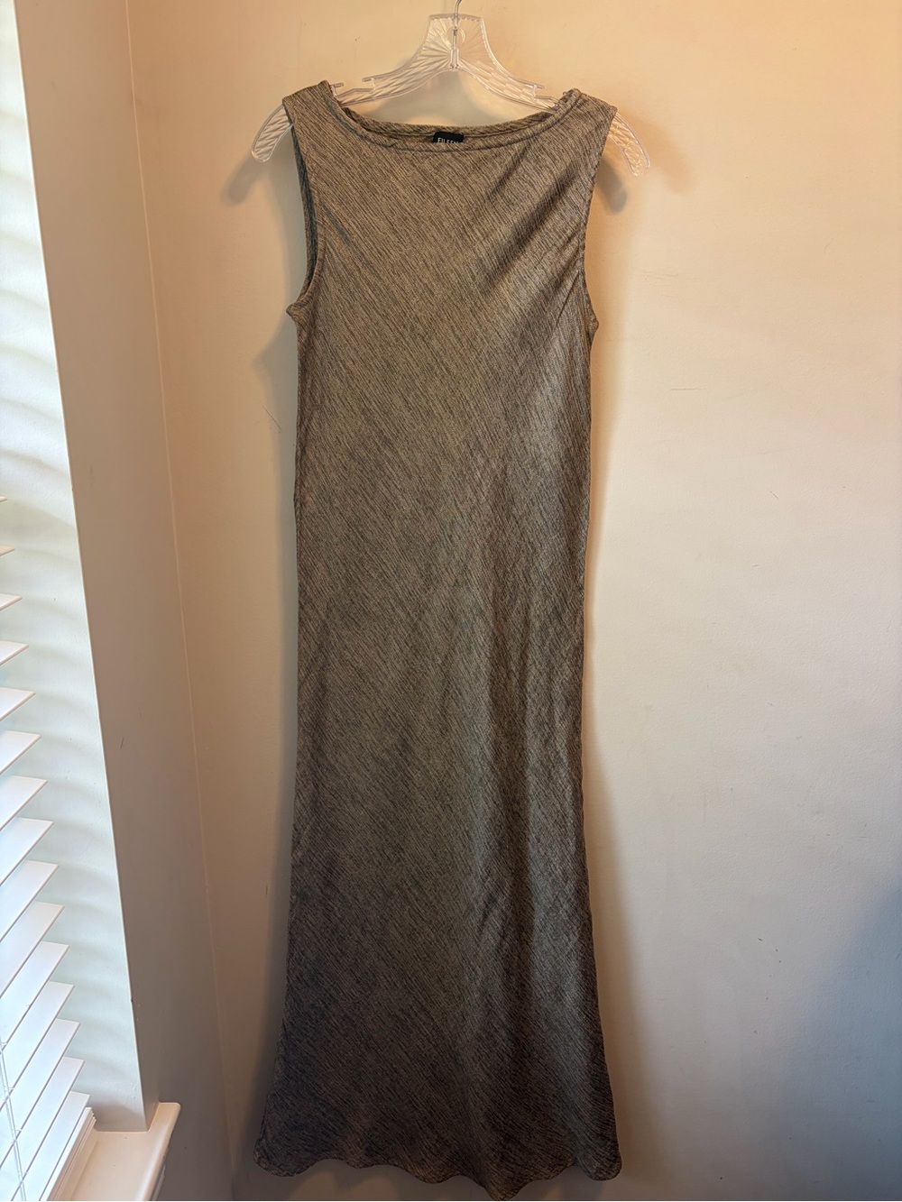 Eileen Fisher Sleeveless Maxi Dress in taupe small